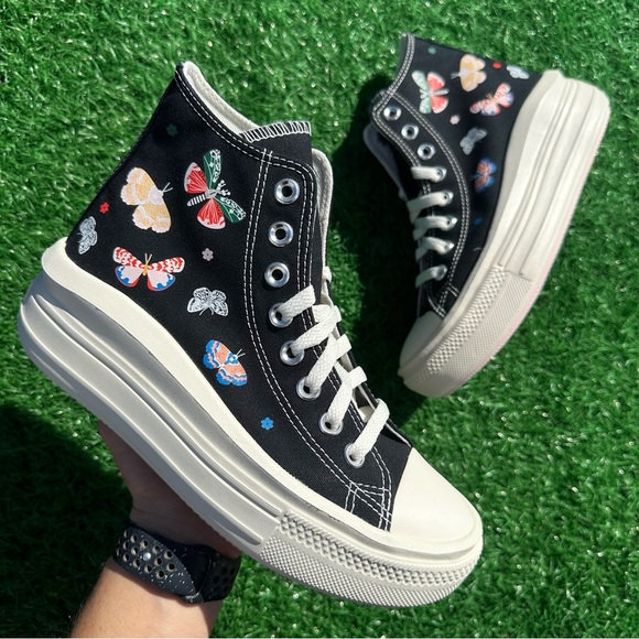 Converse Chuck Taylor All Star Move High Top Butterfly Wings - Picture 3 of 14